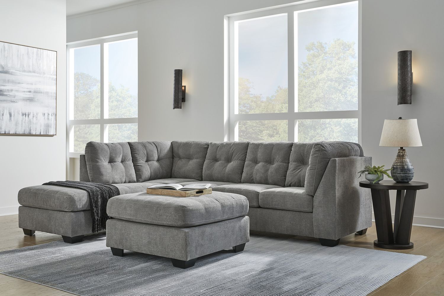 Marrelton 2-Piece LAF Sectional With Chaise In Gray 55305S1