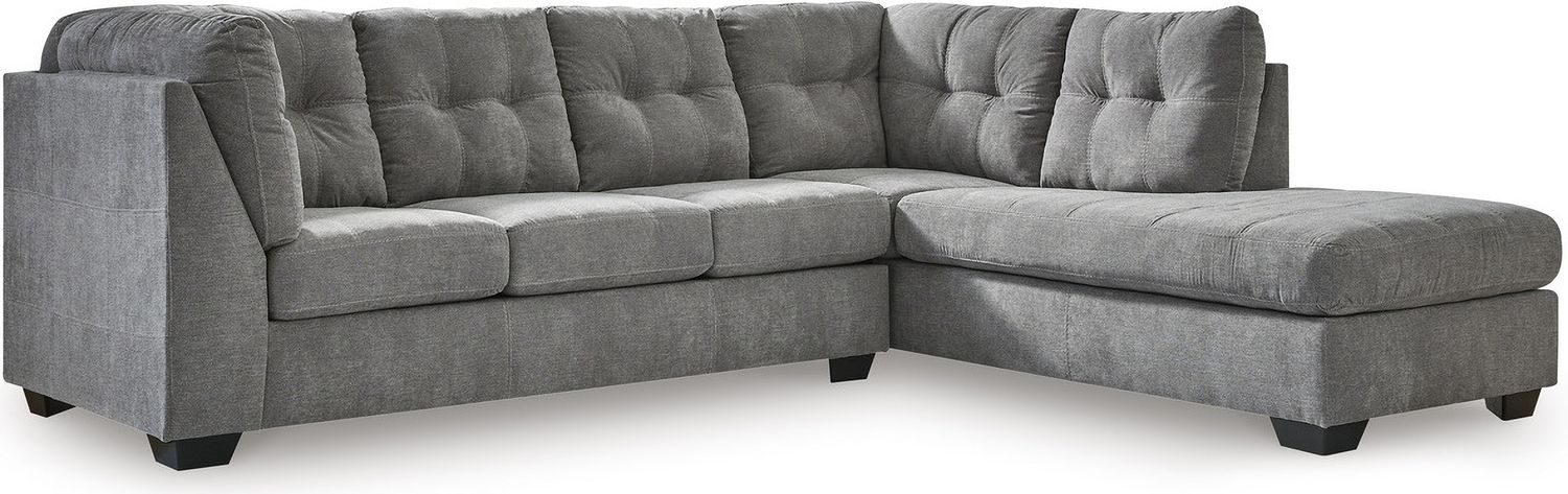 Marrelton 2-Piece RAF Sectional With Chaise In Gray 55305S2