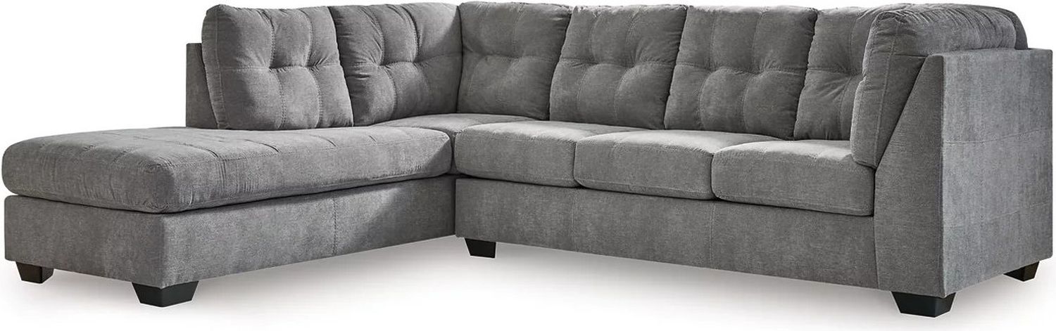 Marleton 2-Piece LAF Sleeper Sectional With Chaise In Gray 55305S3