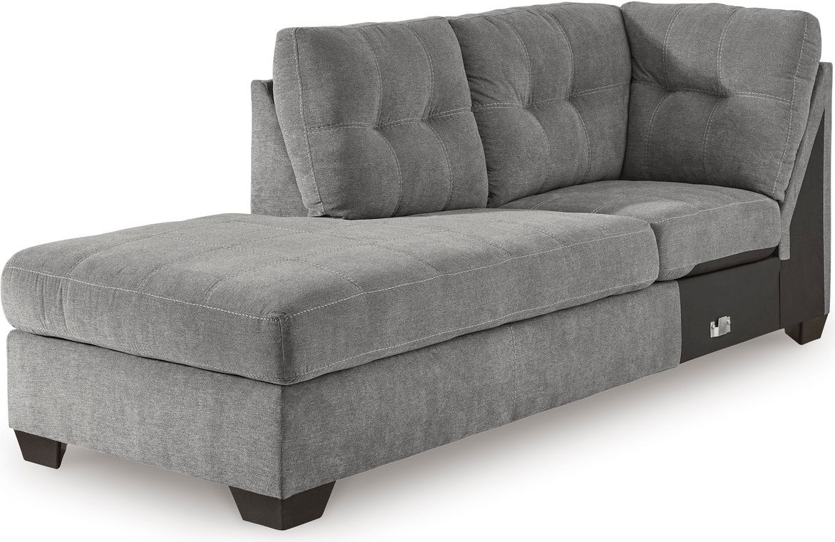 Marleton 2-Piece LAF Sleeper Sectional With Chaise In Gray 55305S3
