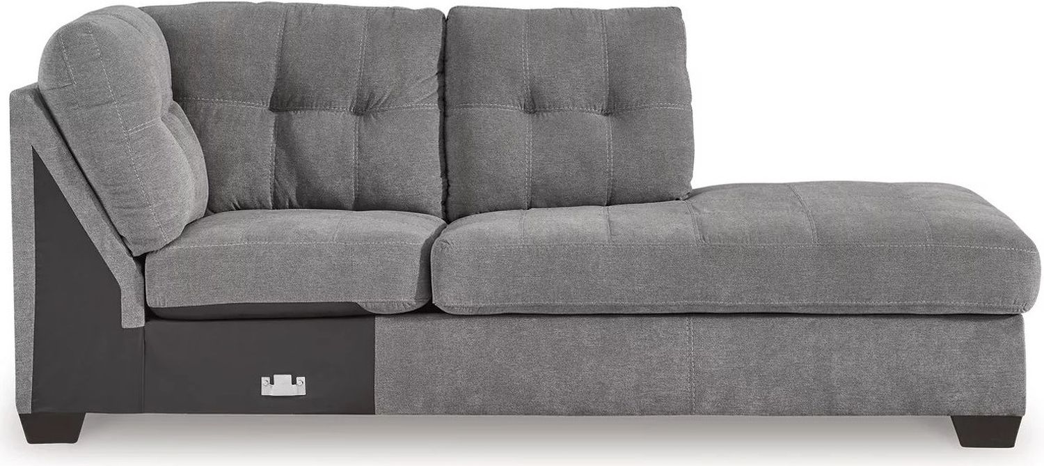 Marleton 2-Piece RAF Sleeper Sectional With Chaise In Gray 55305S4