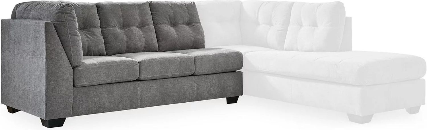 Marleton 2-Piece RAF Sleeper Sectional With Chaise In Gray 55305S4