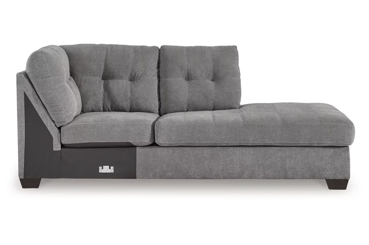 Marleton 2-Piece Sectional and Ottoman In Gray 55305U1