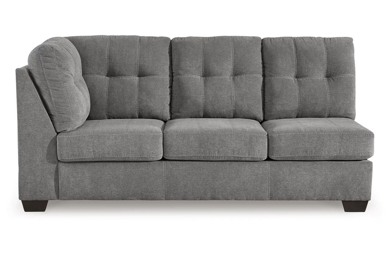 Marleton 2-Piece Sectional and Ottoman In Gray 55305U1