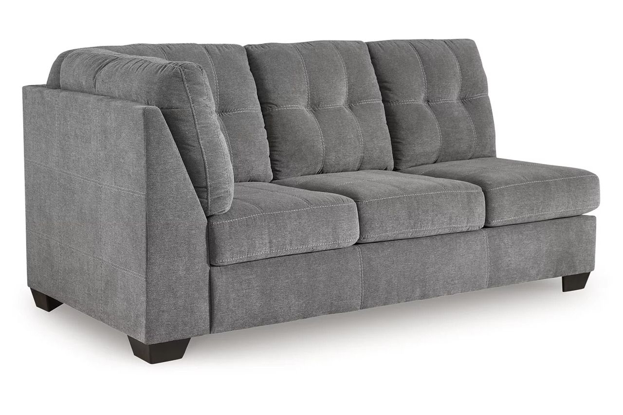 Marleton 2-Piece Sectional and Ottoman In Gray 55305U1