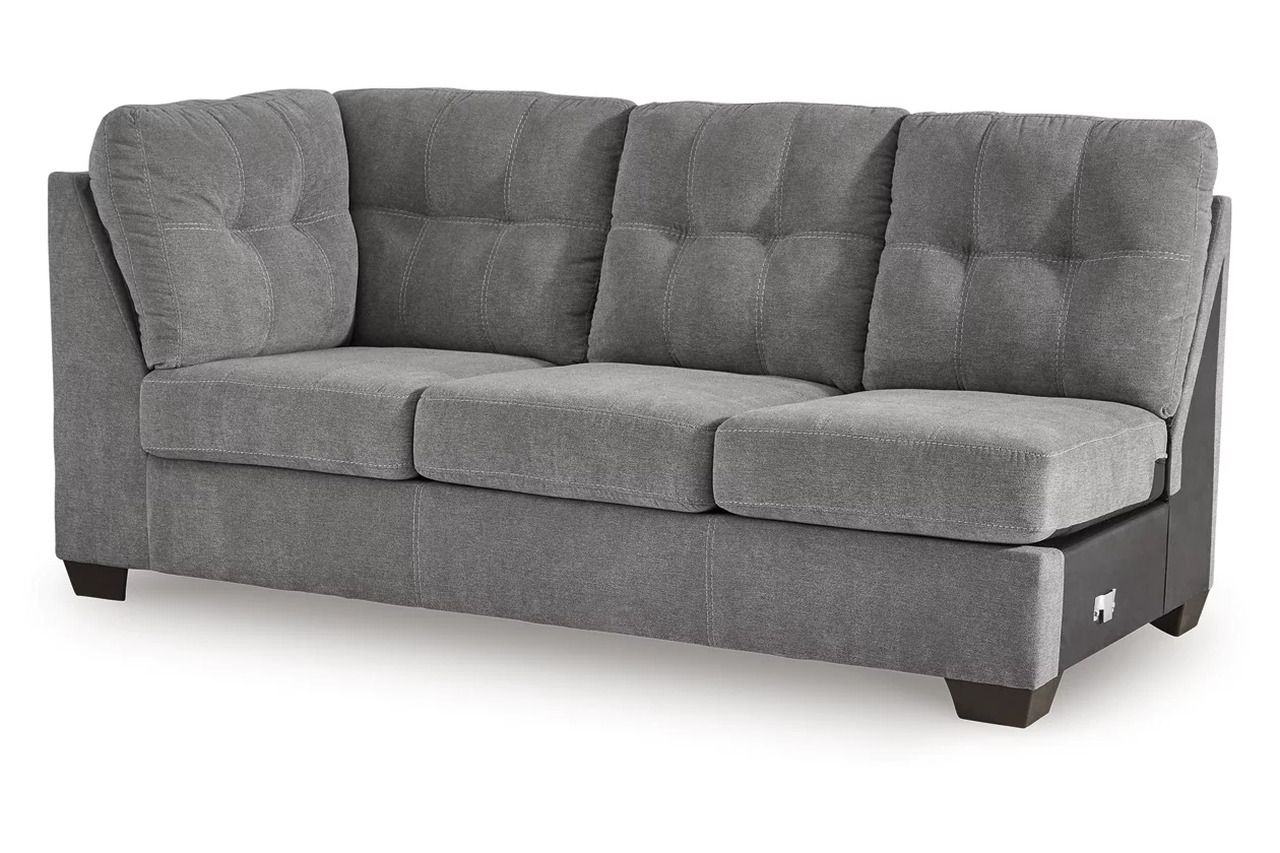 Marleton 2-Piece Sectional and Ottoman In Gray 55305U1