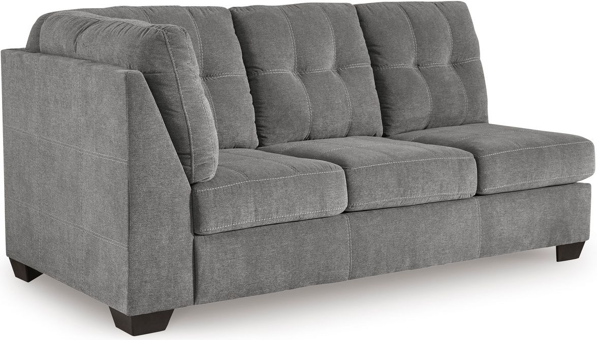 Marleton 2-Piece Sectional and Ottoman In Gray 55305U1