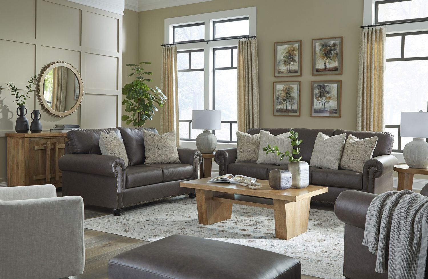 Roxmere Loveseat In Umber 5550335