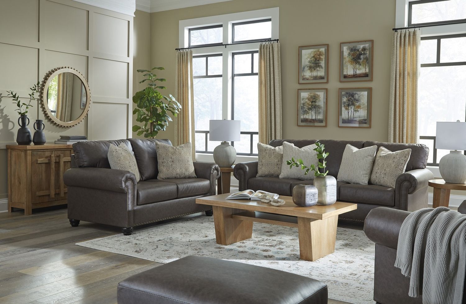 Roxmere Loveseat In Umber 5550335