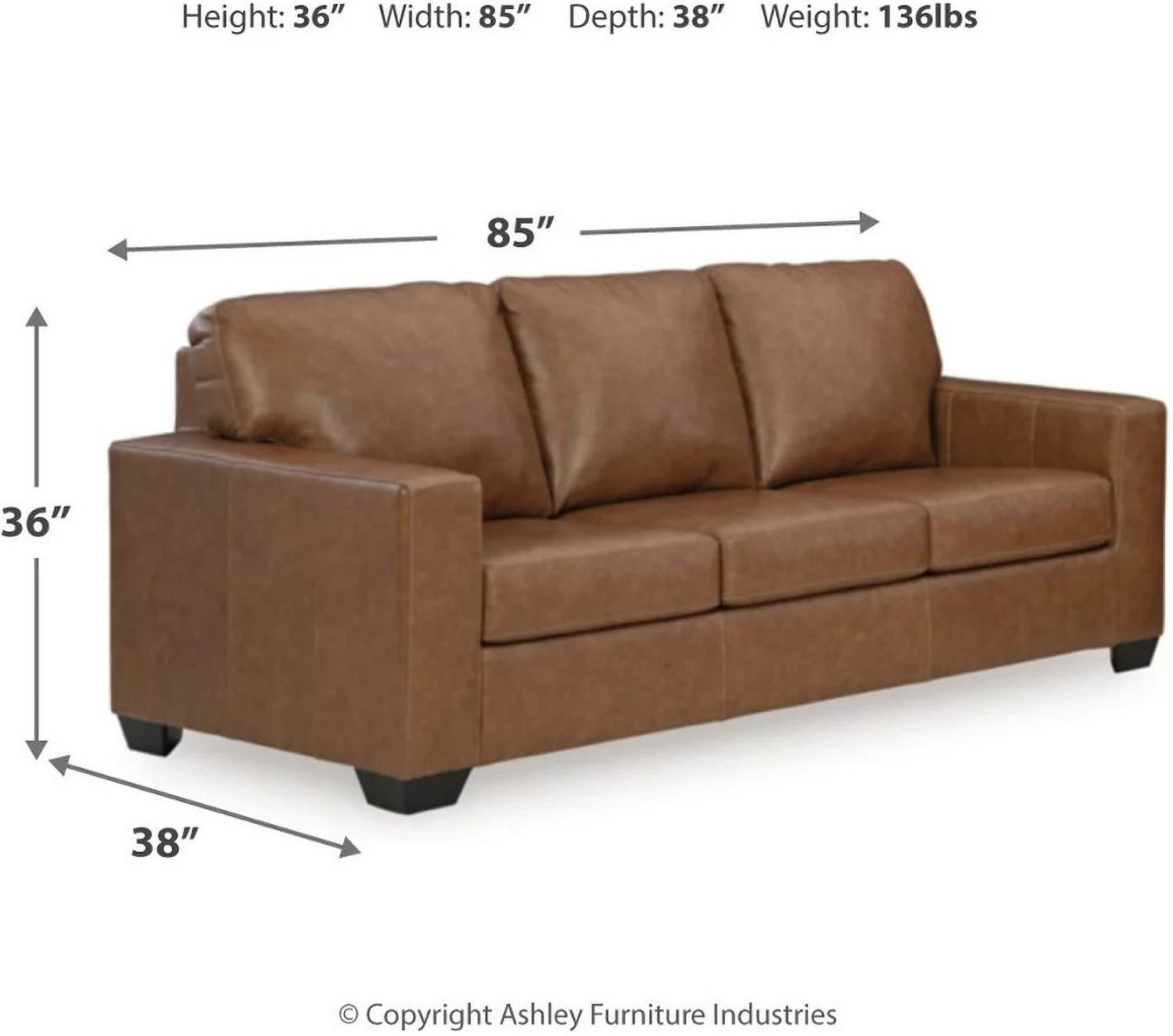 Bolsena Living Room Set In Caramel 55603U1