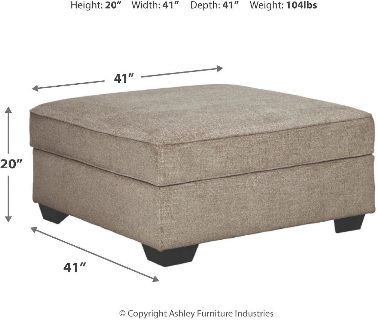 Bovarian Ottoman with Storage In Stone 5610311