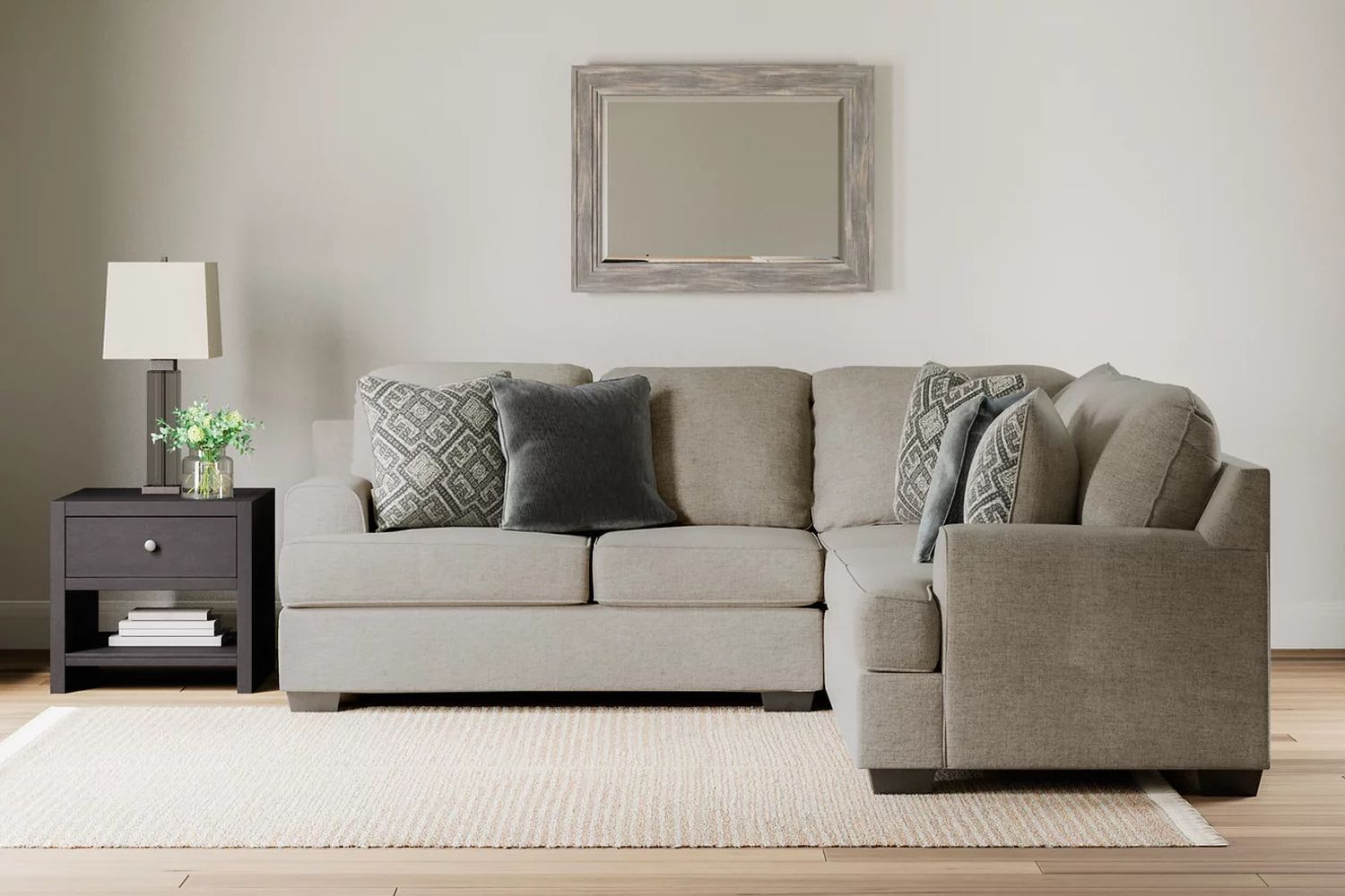Bovarian 2-Piece RAF Sectional In Stone 56103S1