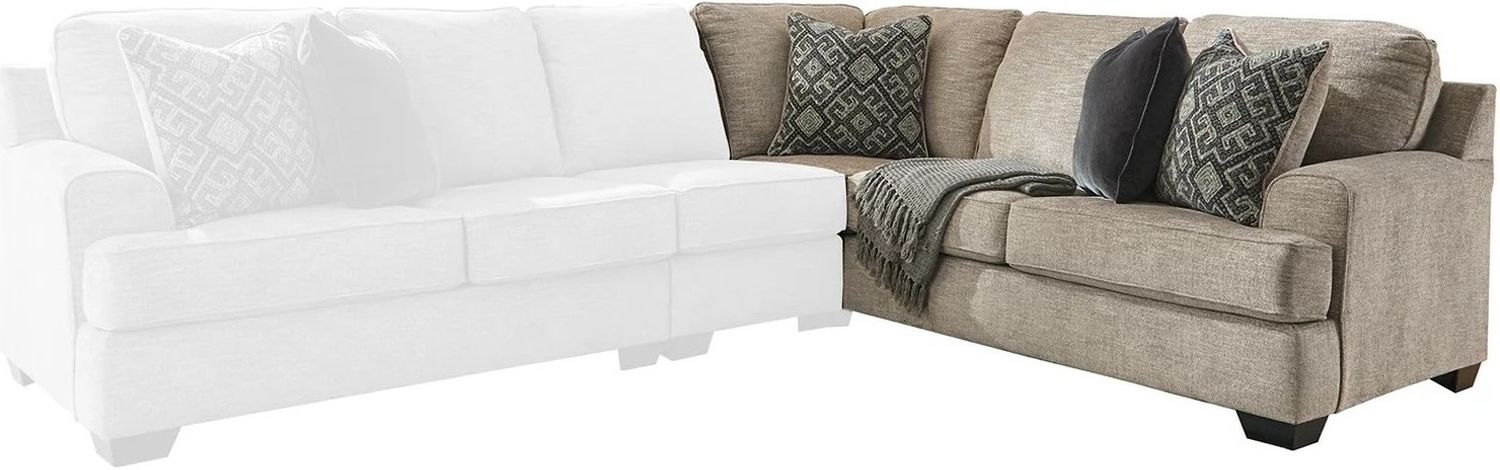 Bovarian 2-Piece Sectional with Ottoman In Stone 56103U1