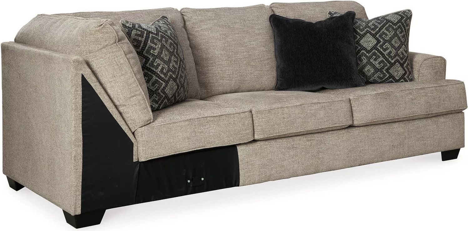Bovarian 3-Piece Sectional with Ottoman In Stone 56103U2