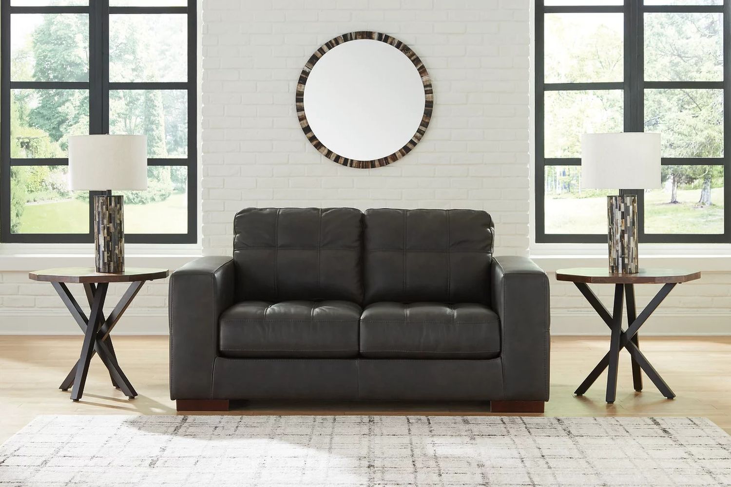 Luigi Loveseat In Thunder 5650635