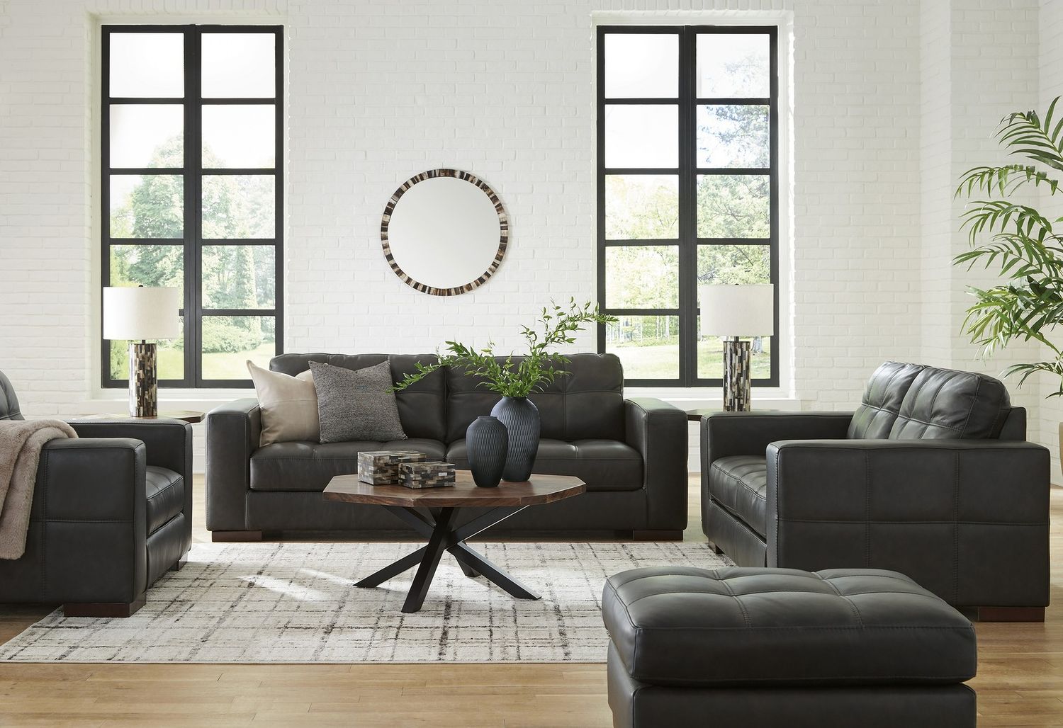 Luigi Loveseat In Thunder 5650635