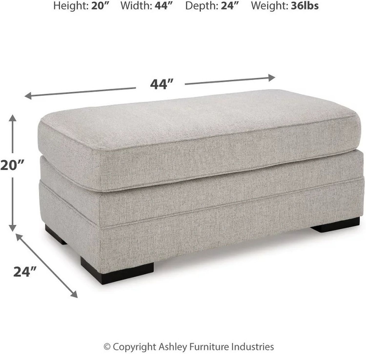 Eastonbridge Ottoman In Shadow 5660314