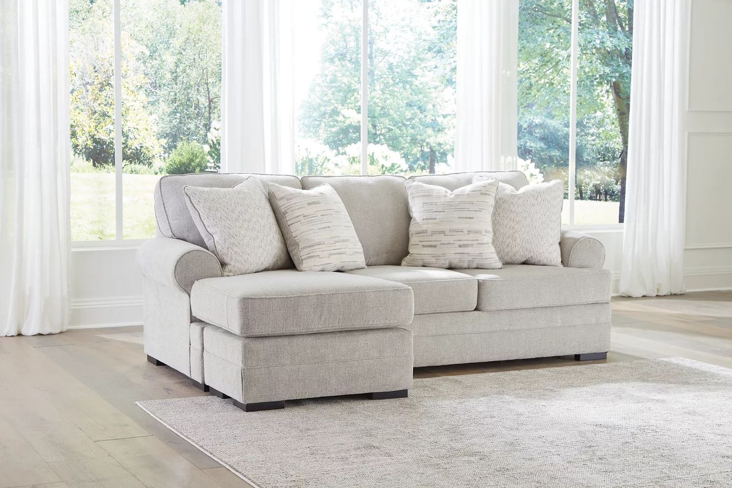 Eastonbridge Sofa Chaise In Shadow 5660318