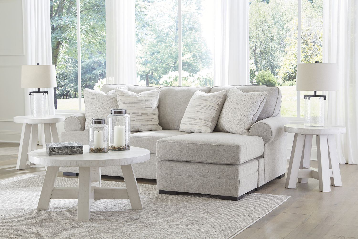 Eastonbridge Sofa Chaise In Shadow 5660318