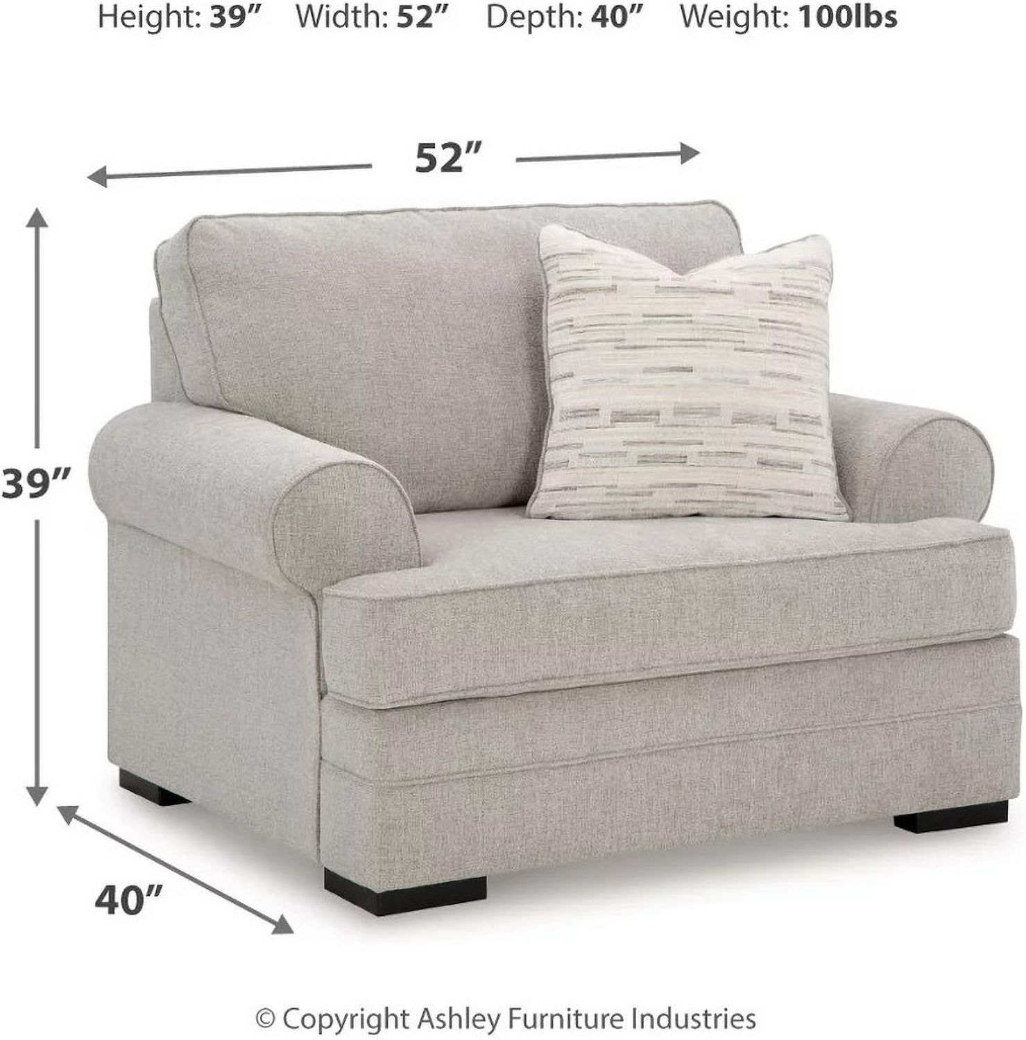 Eastonbridge Oversized Chair In Shadow 5660323