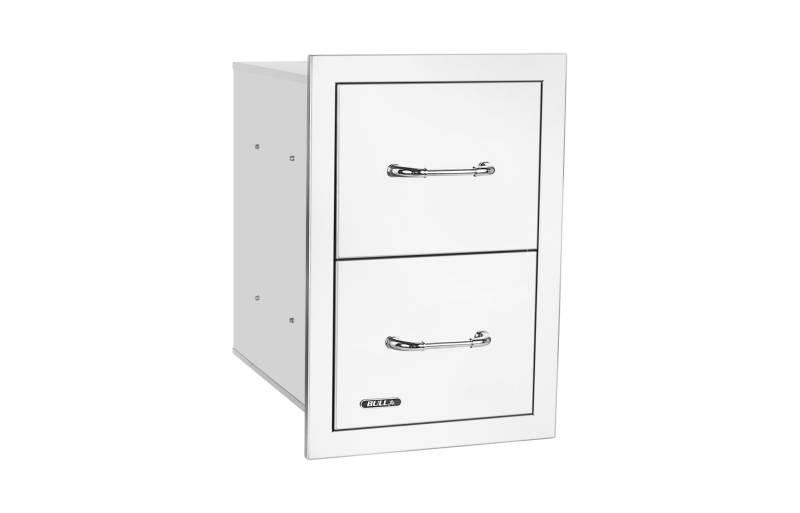 Stainless Steel Double Drawer with Reveal 56990
