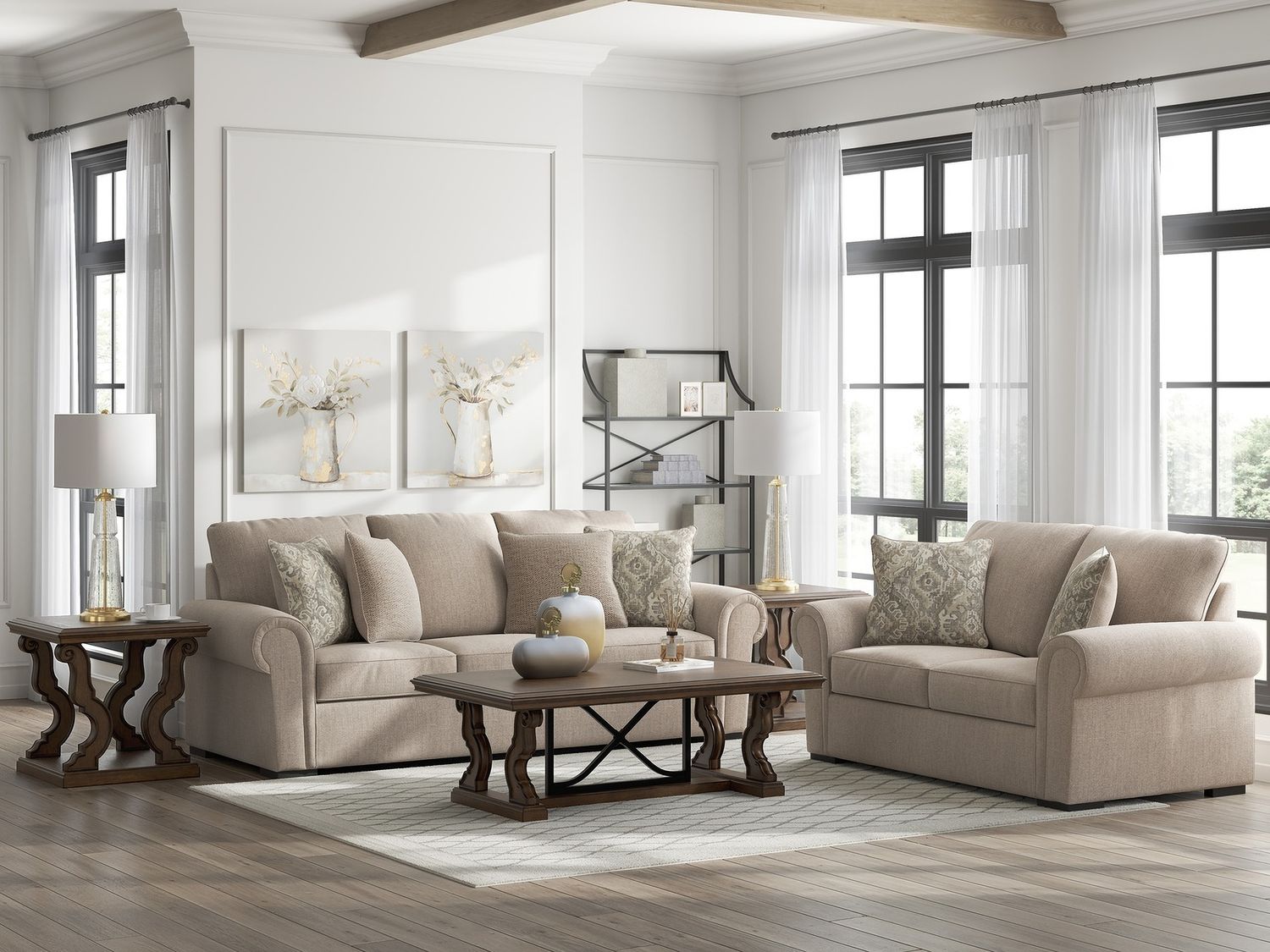 Sararose Loveseat In Heather 5710235