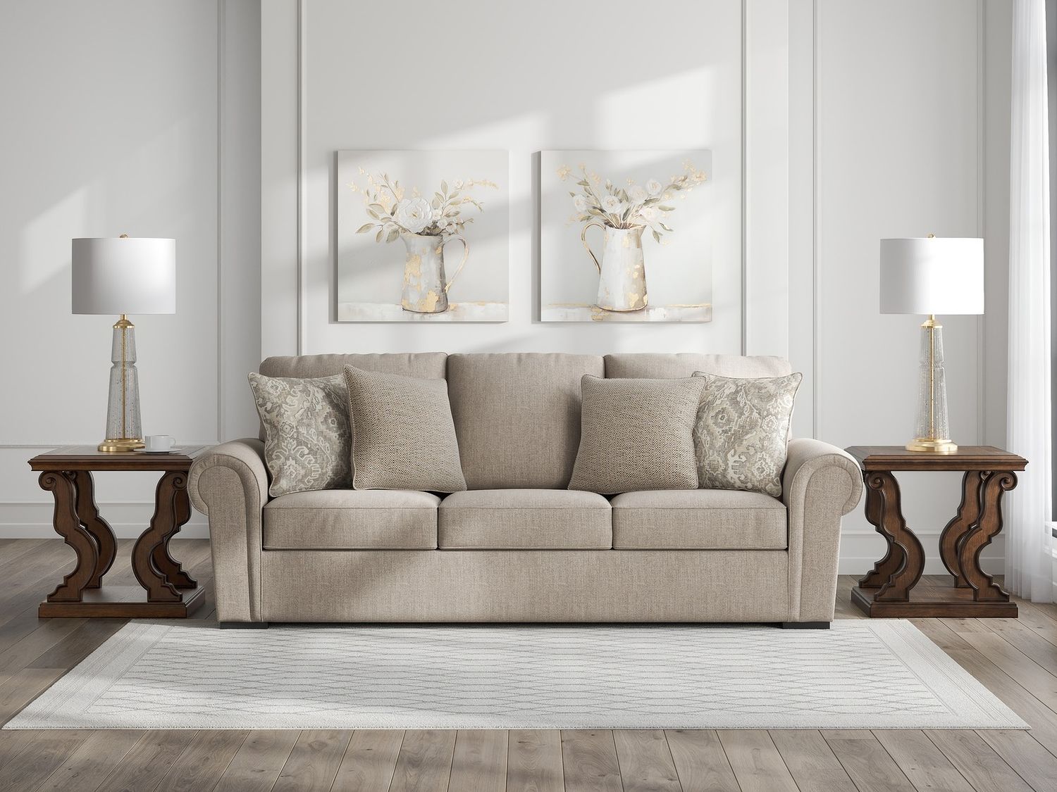 Sararose Sofa In Heather 5710238