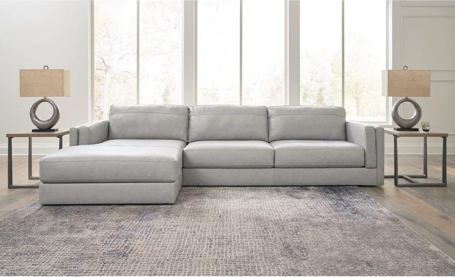 Amiata 2-Piece LAF Sectional with Chaise In Glacier 57404S1