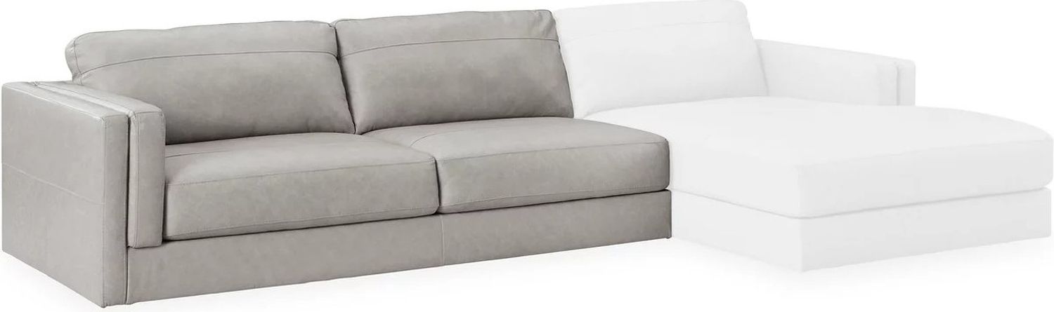 Amiata 2-Piece Sectional with Chaise and Ottoman In Glacier 57404U1