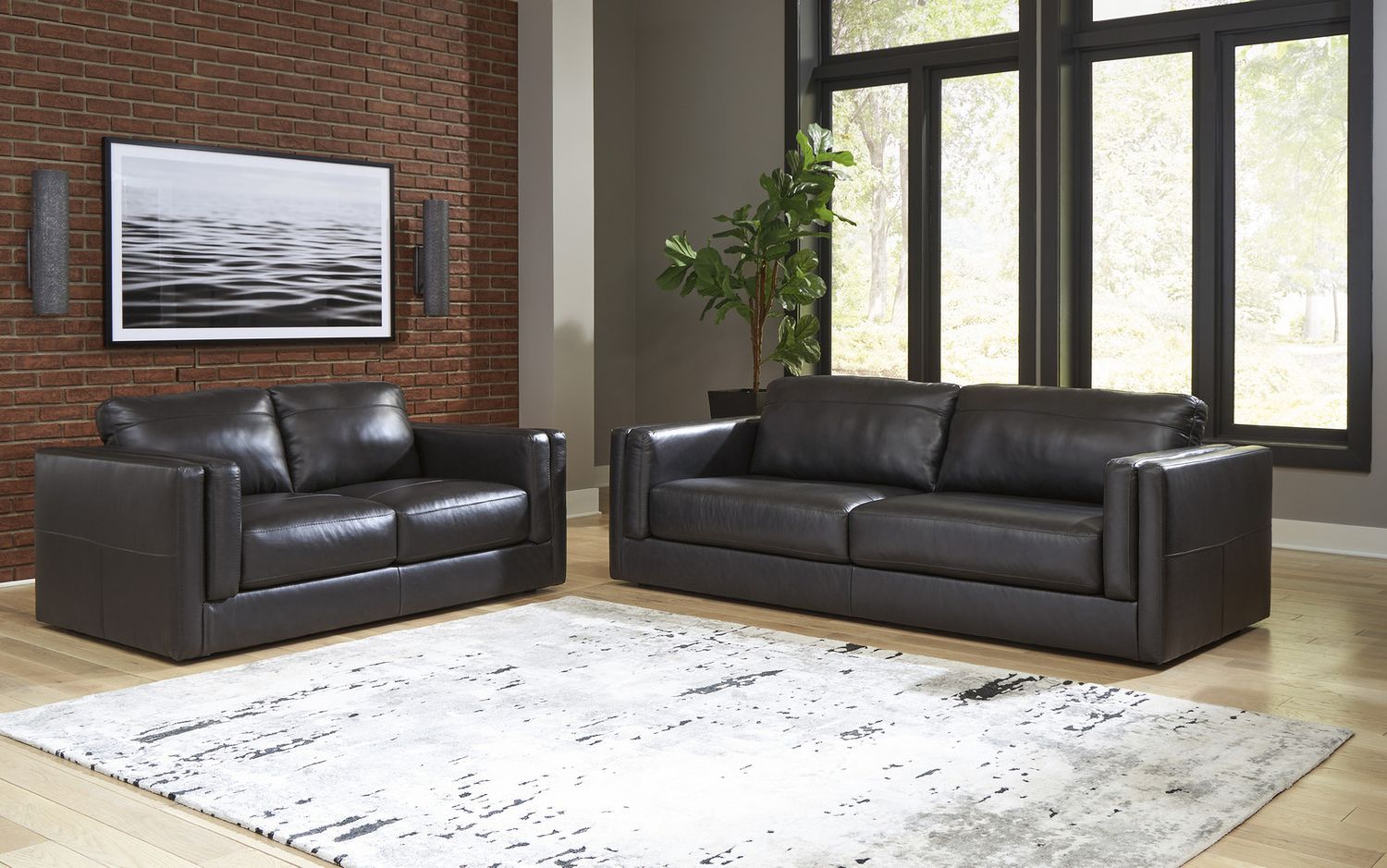 Amiata Loveseat In Onyx 5740535