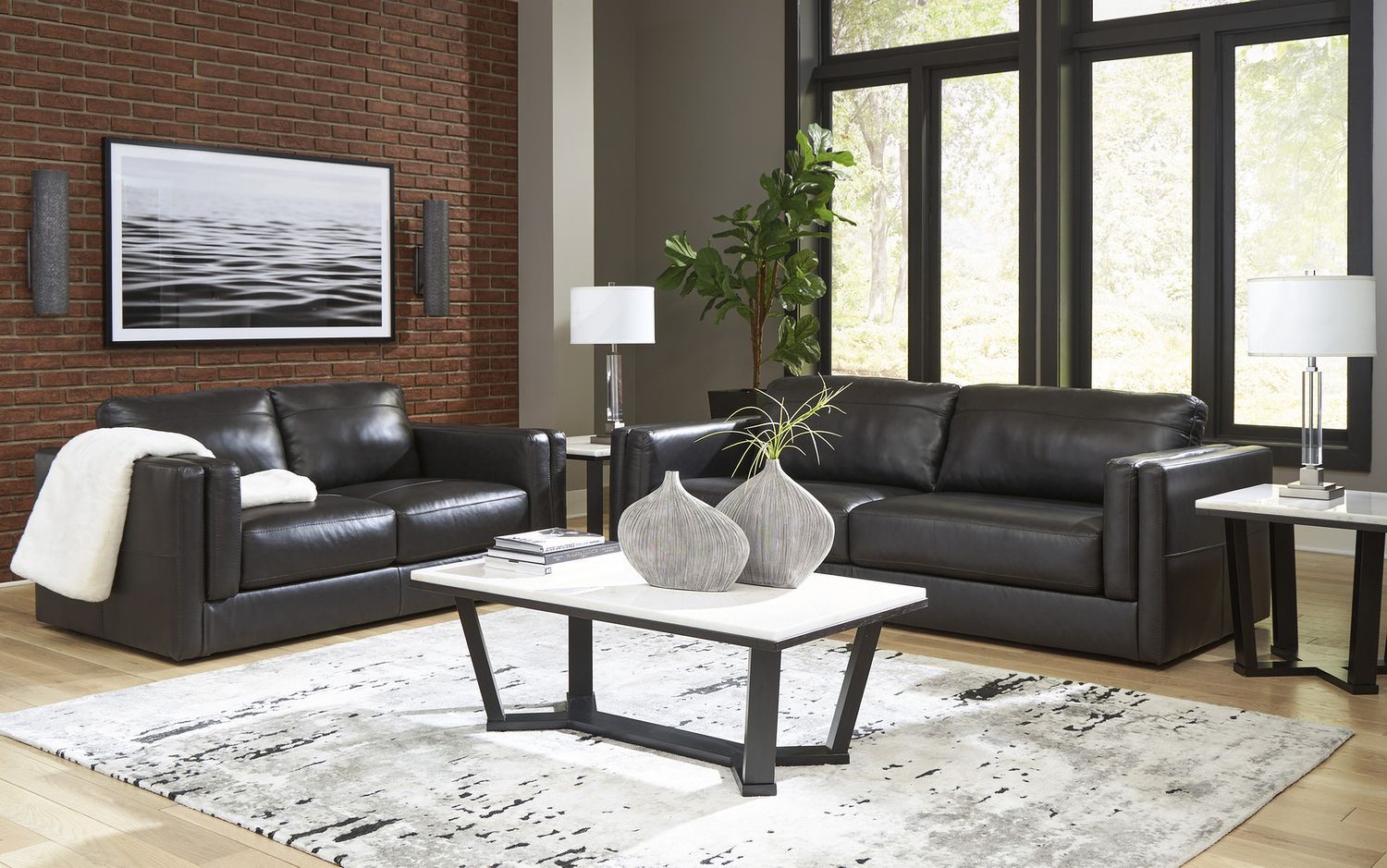 Amiata Loveseat In Onyx 5740535