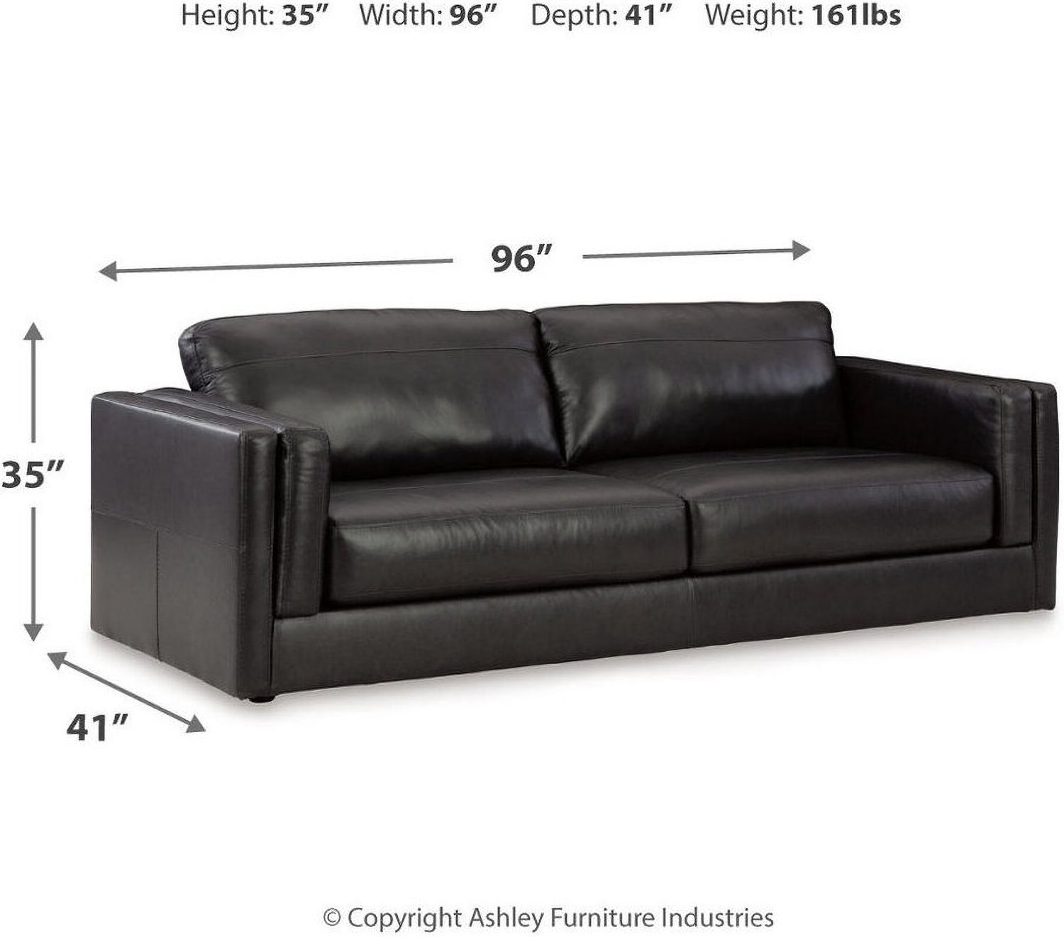 Amiata Sofa In Onyx 5740538