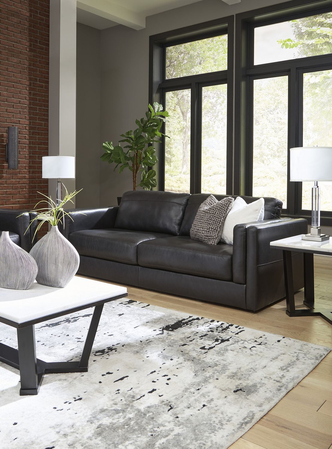 Amiata Sofa In Onyx 5740538