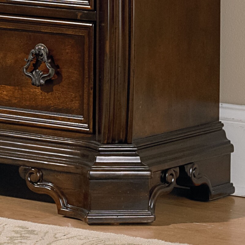 Arbor Place King Sleigh Bed, Dresser & Mirror, Chest 575BRKSLDMC