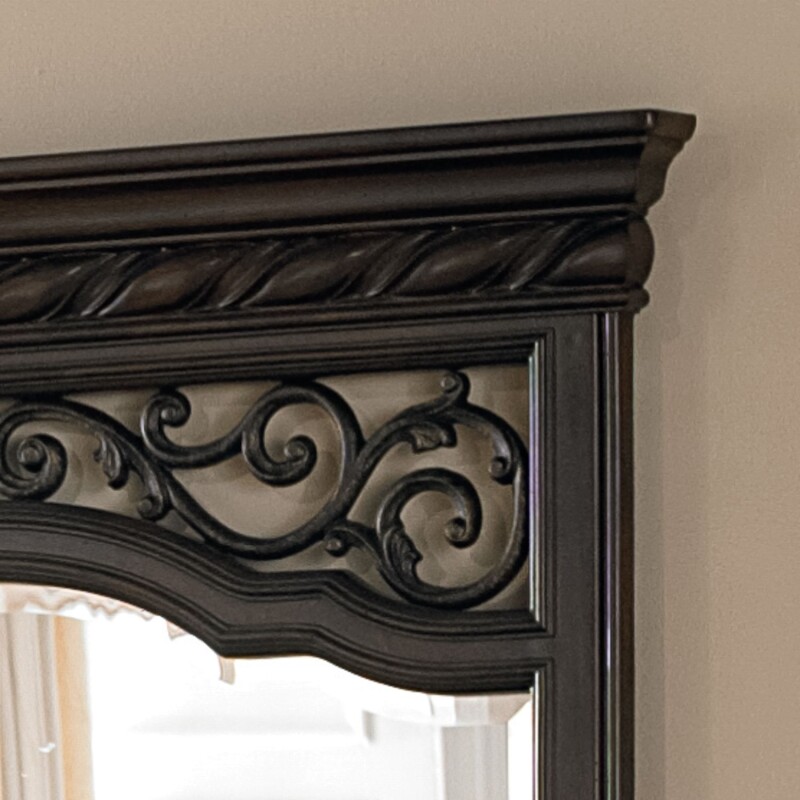 Arbor Place Queen Sleigh Bed, Dresser & Mirror, Night Stand 575BRQSLDMN