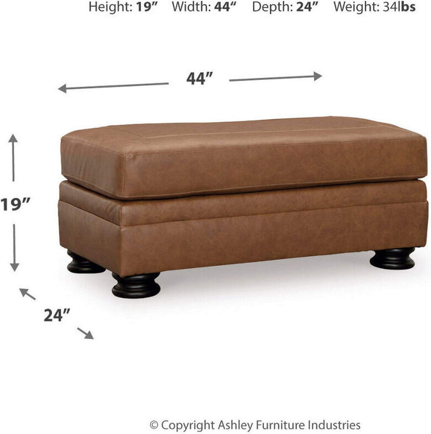 Carianna Ottoman In Caramel 5760414