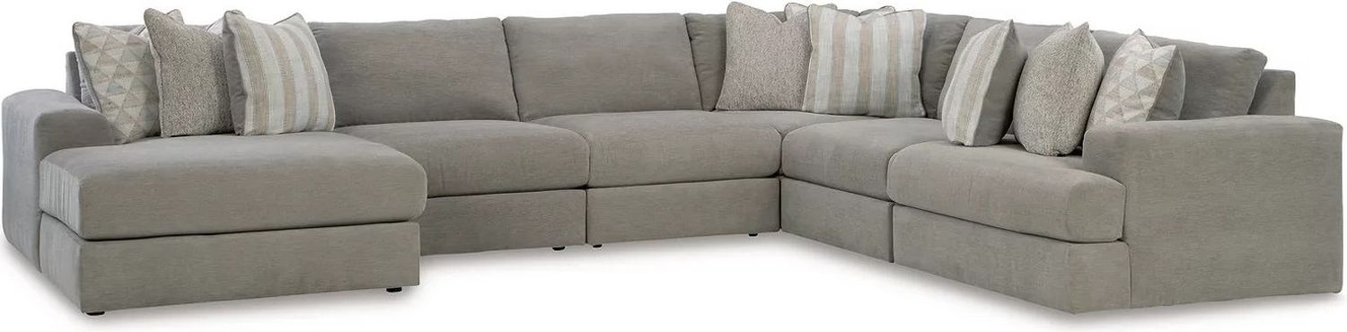 Avaliyah 6-Piece LAF Sectional In Ash 58103S13