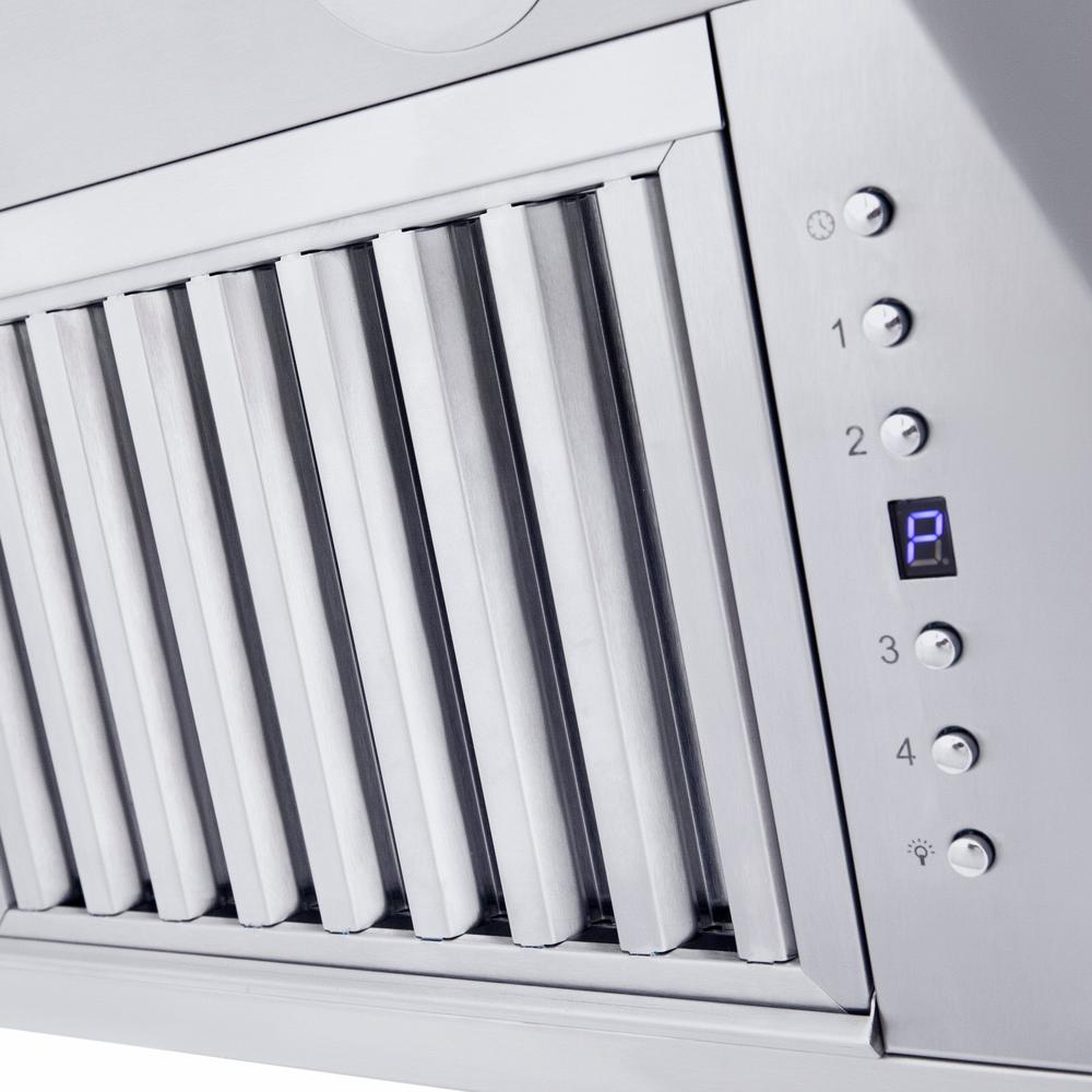 36 In. Professional Convertible Vent Wall Mount Range Hood In Stainless Steel 58736
