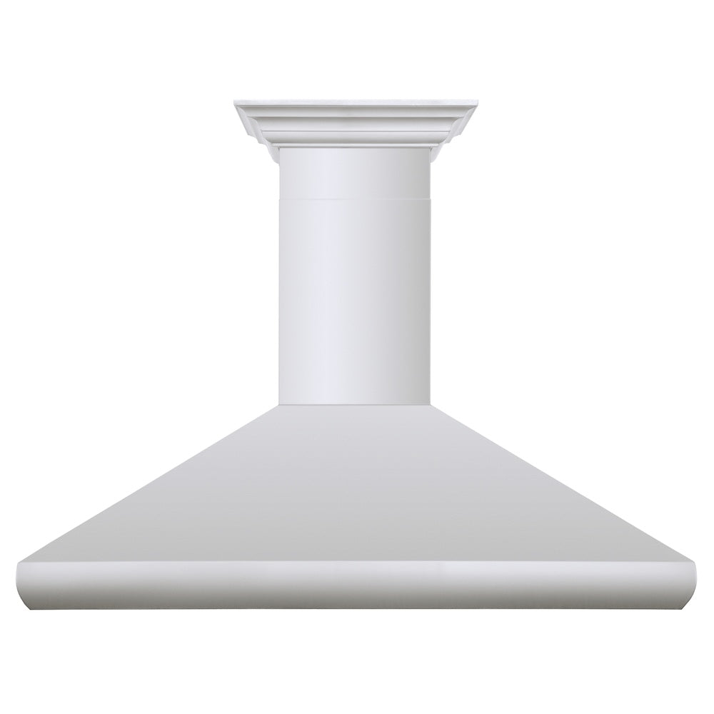 48 In. Professional Convertible Vent Wall Mount Range Hood In Stainless Steel With Crown Molding 587CRN48