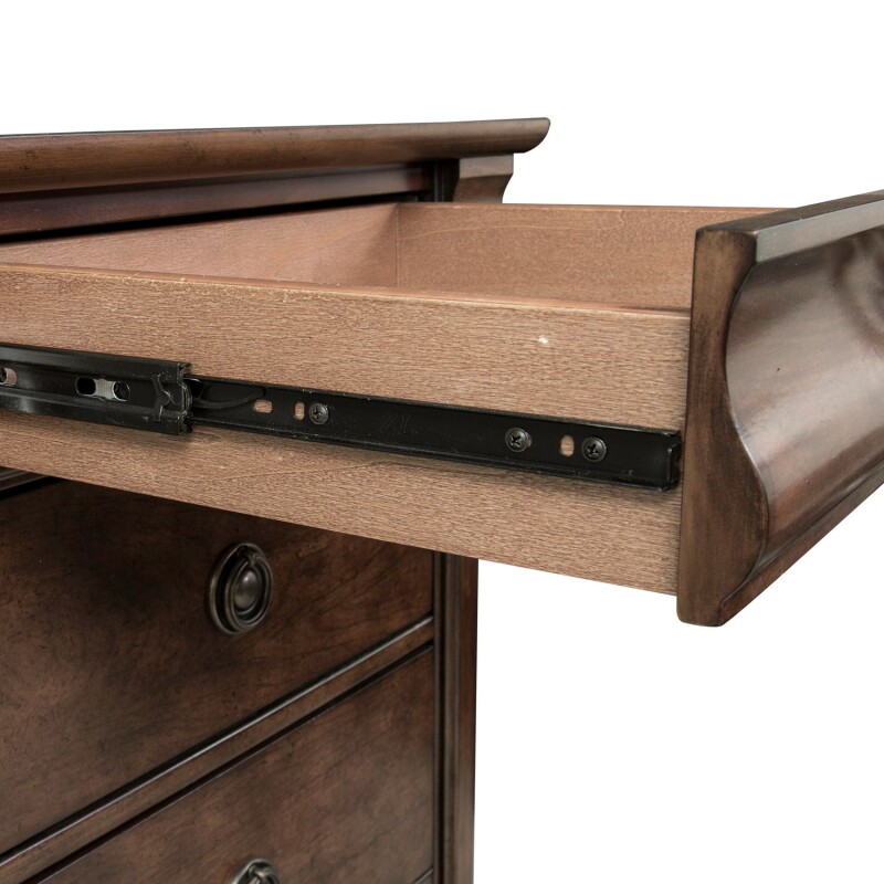 Rustic Traditions Queen Sleigh Bed, Dresser & Mirror, Chest, Night Stand 589BRQSLDMCN
