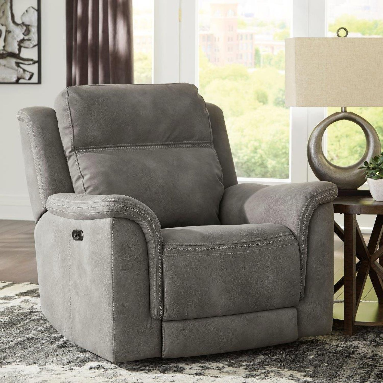 Next-Gen Durapella Power Recliner With Adjustable Headrest In Slate 5930113