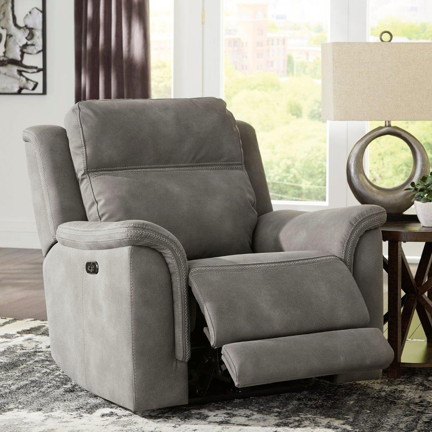 Next-Gen Durapella Power Recliner With Adjustable Headrest In Slate 5930113