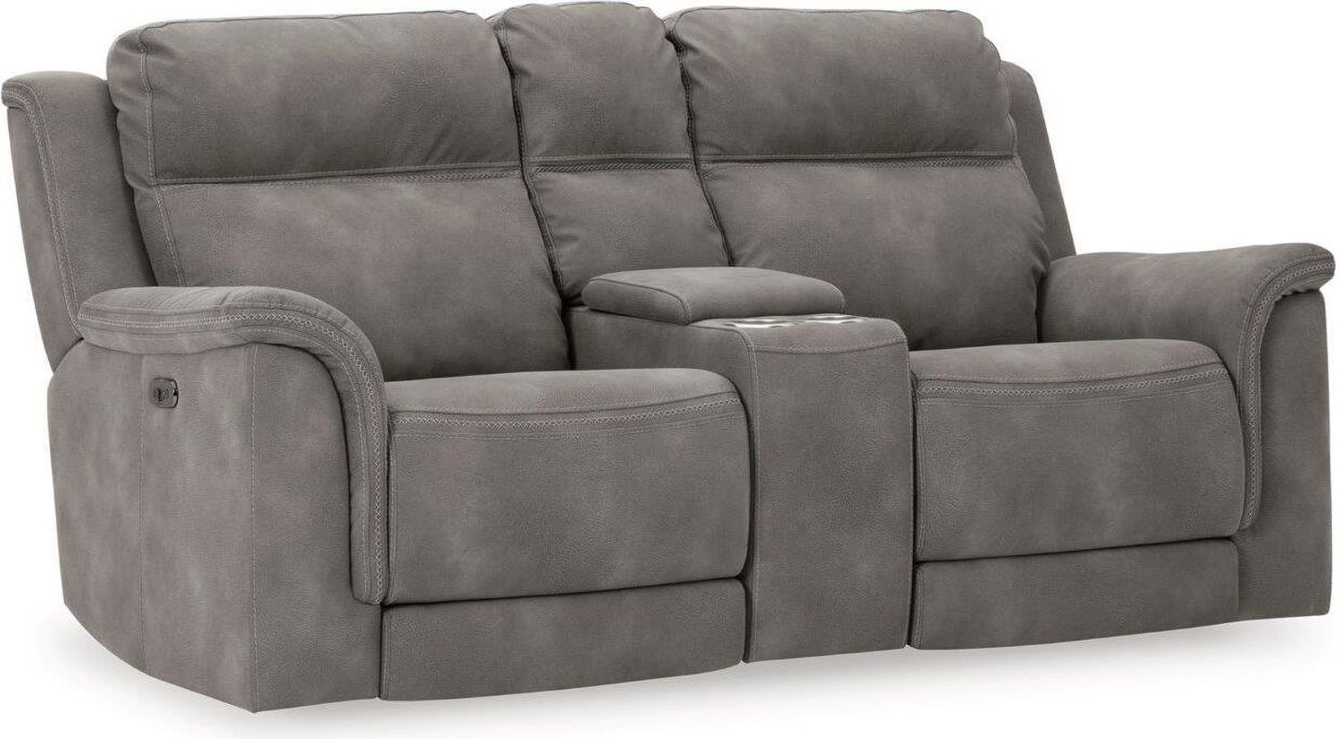 Next-Gen Durapella 3-Piece Power Reclining Console Loveseat Sectional In Slate 59301S2