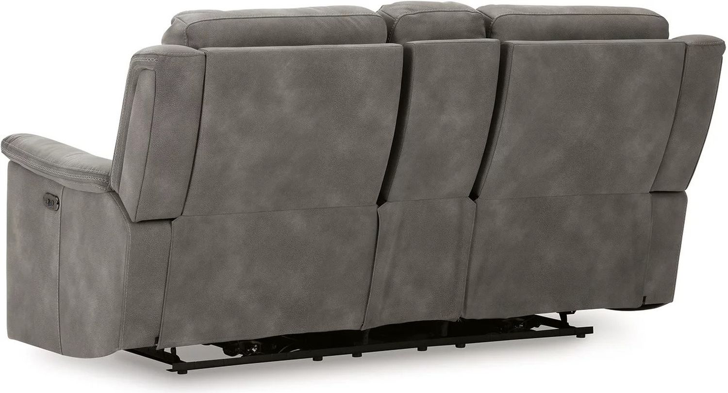 Next-Gen Durapella 3-Piece Power Reclining Console Loveseat Sectional In Slate 59301S2