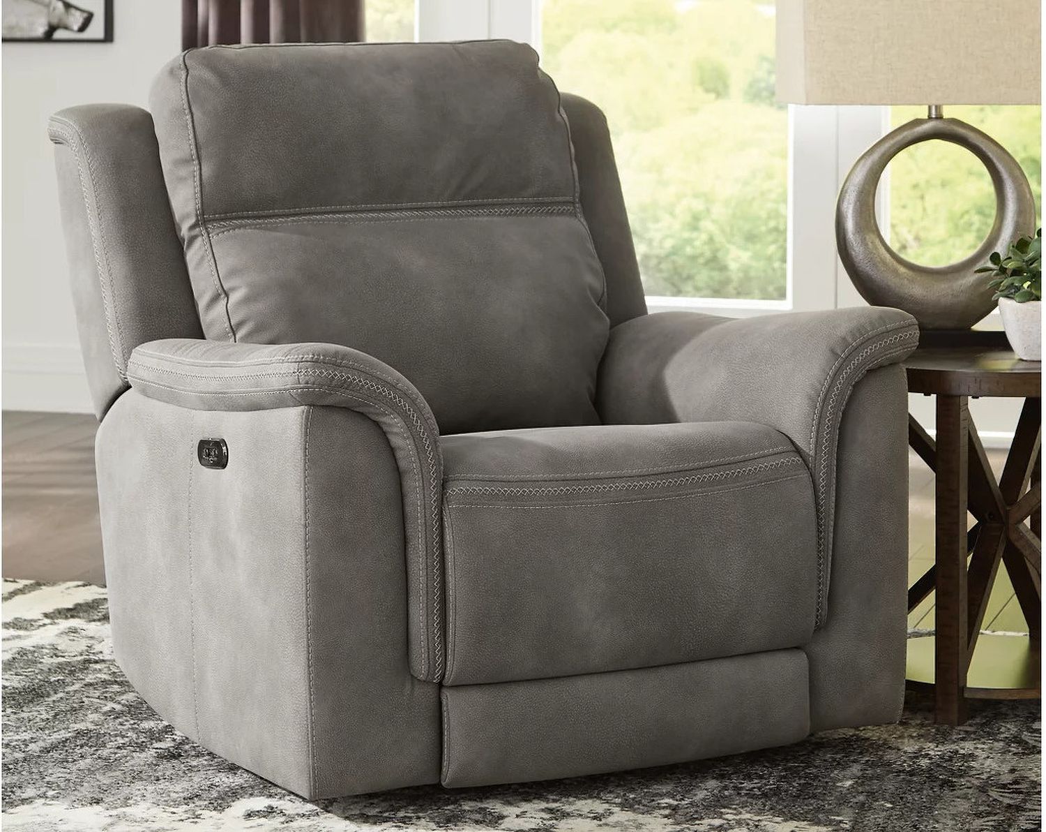 Next-Gen Durapella 3-Piece Power Reclining Console Loveseat Sectional In Slate 59301S2