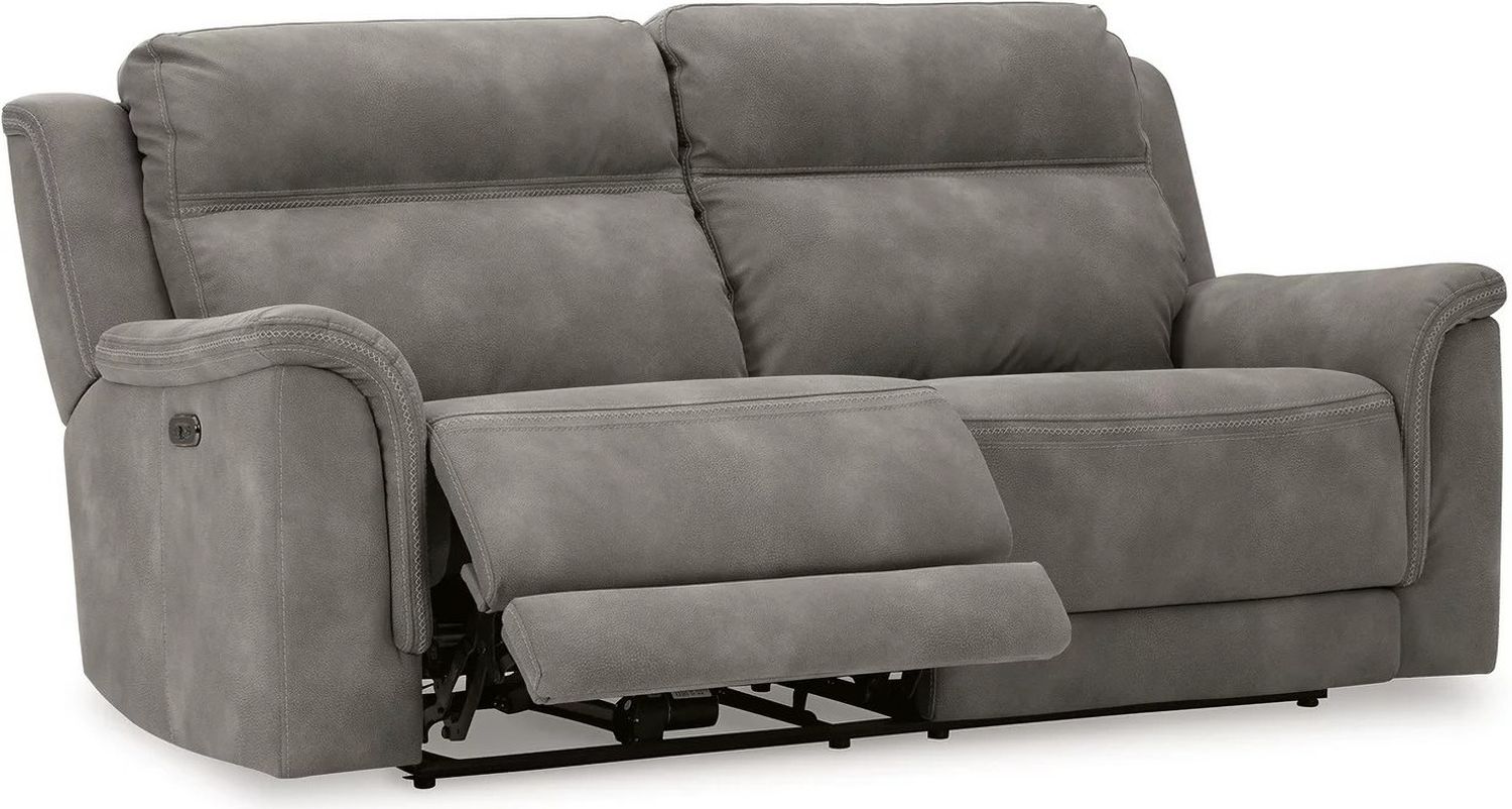 Next-Gen Durapella 3-Piece Power Reclining Console Loveseat Sectional In Slate 59301S2
