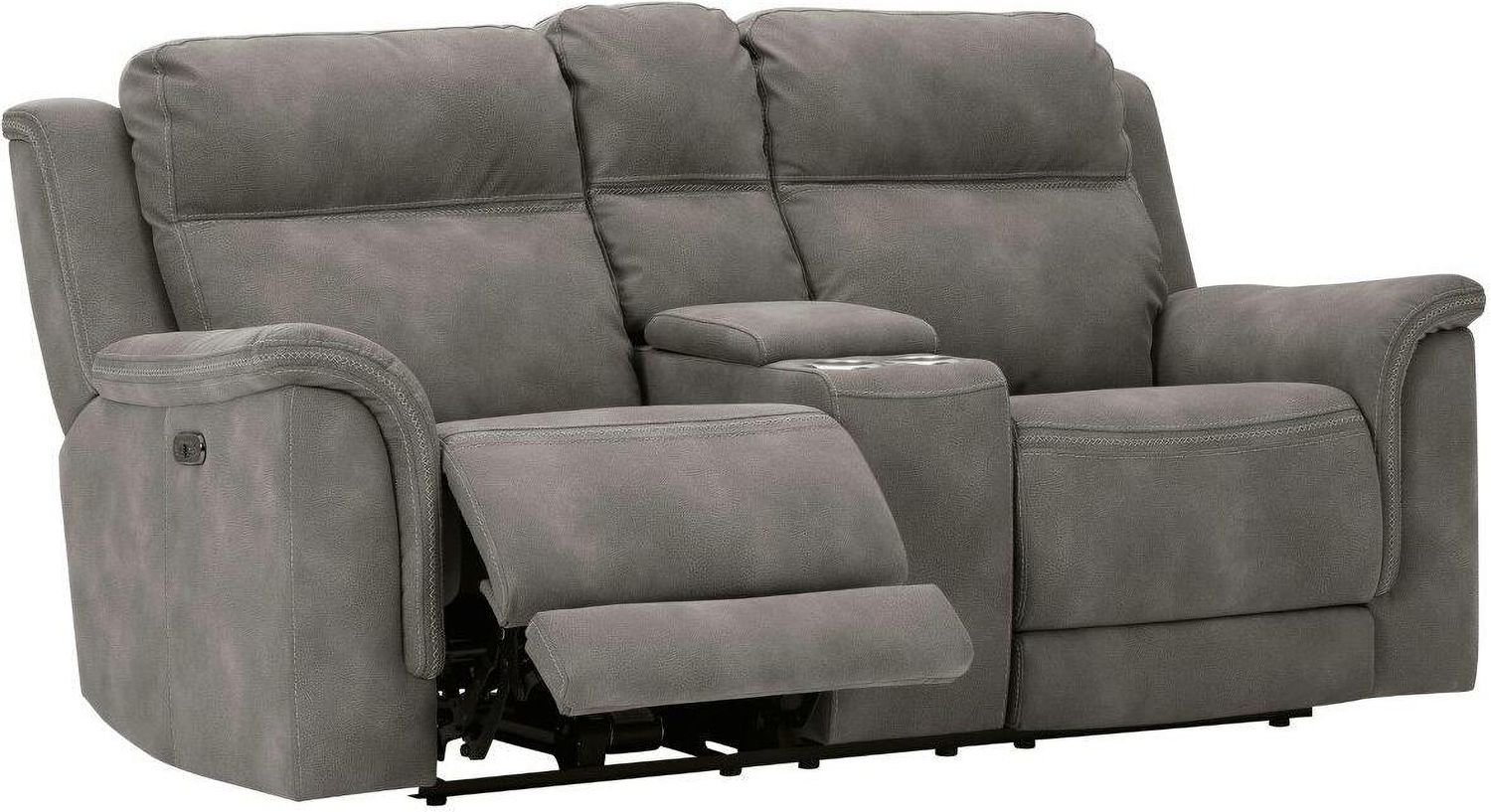 Next-Gen Durapella 3-Piece Power Reclining Console Loveseat Sectional In Slate 59301S2