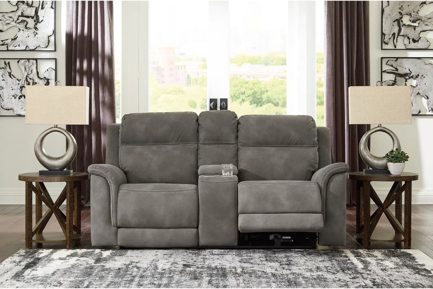 Next-Gen Durapella 3-Piece Power Reclining Sectional In Slate 59301S3