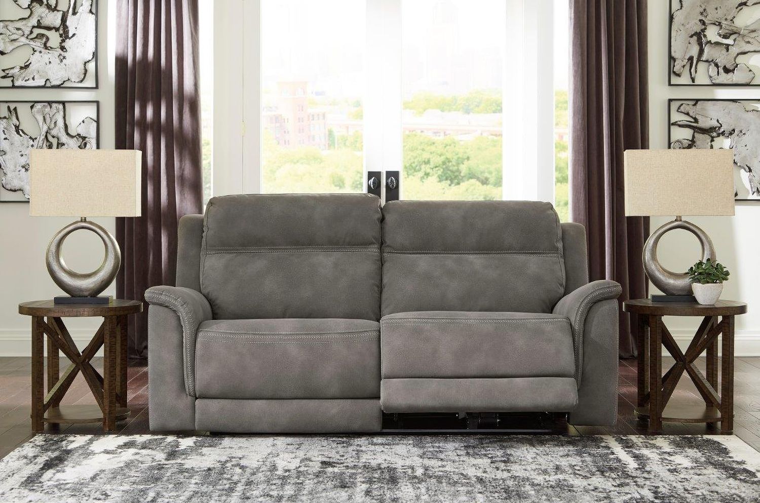 Next-Gen Durapella 3-Piece Power Reclining Sectional In Slate 59301S3