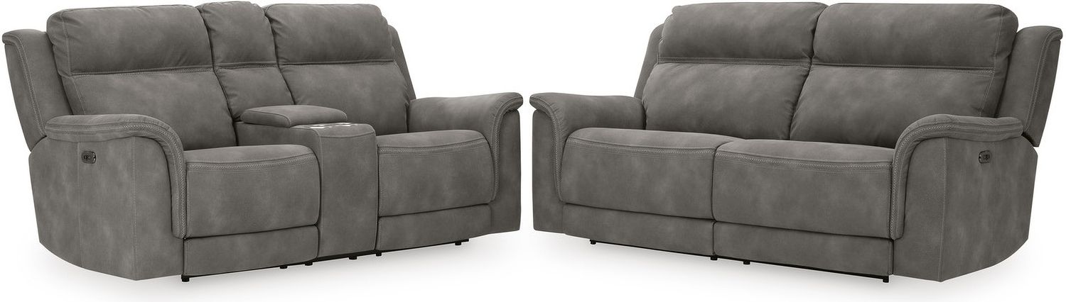 Next-Gen Durapella Power Reclining Living Room Set In Slate 59301U1
